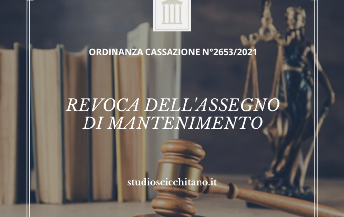 revoca assegno mantenimento