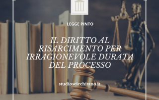 LEGGE PINTO risarcimento per irragionevole durata