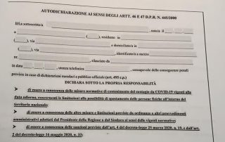 autodichiarazione falsa non reato